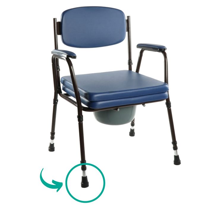Contera Silla WC Acolchada Azul