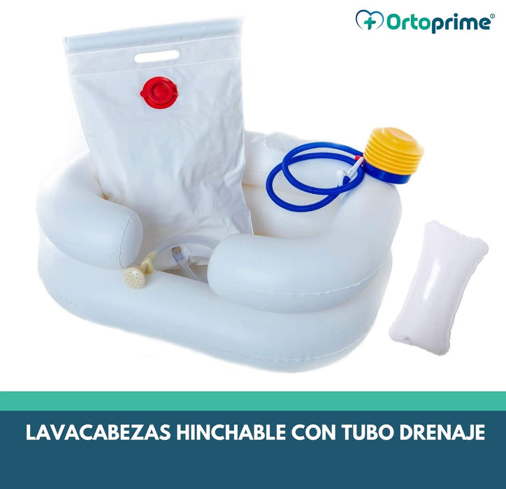 Lavacabezas Hinchable Portátil Pack Completo