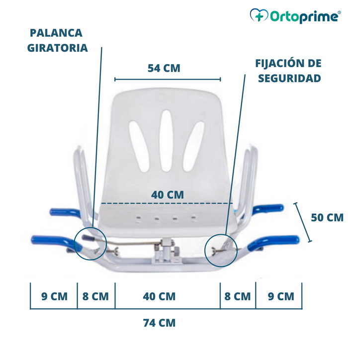 Silla de Bañera Giratoria 360º Confort