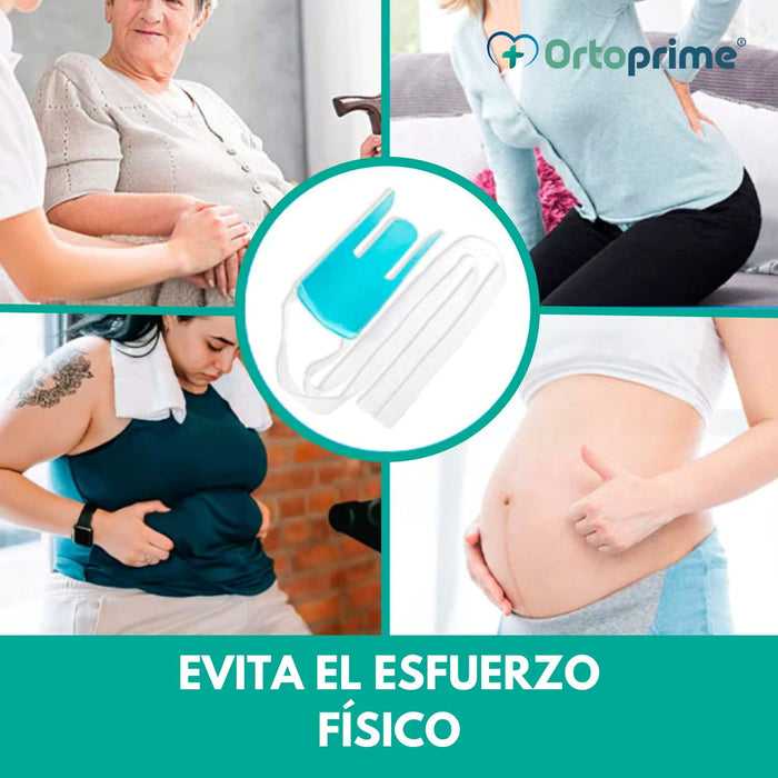 Calzador de Calcetines Flexible con Cintas de Sujeción