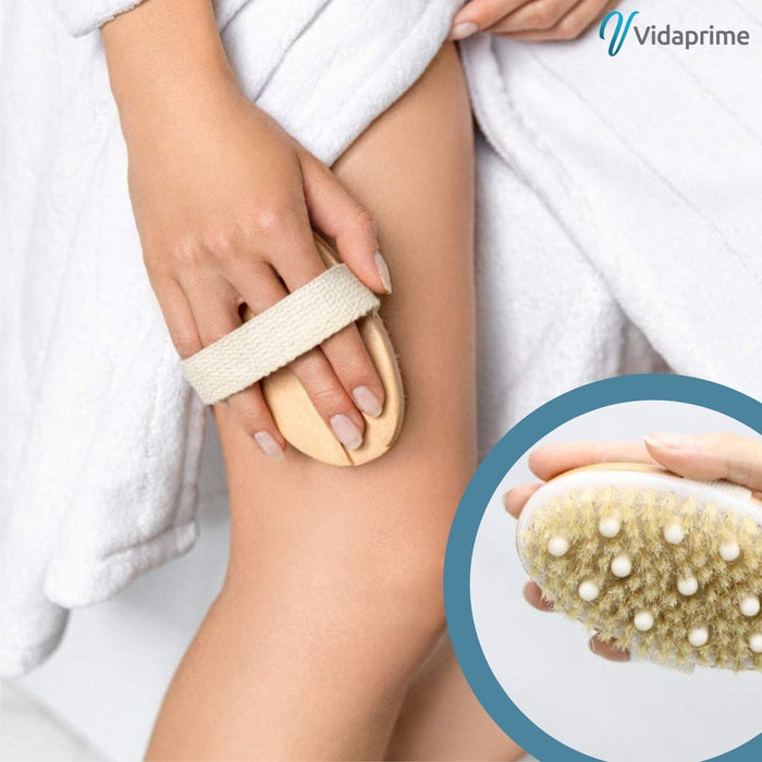Cepillo Exfoliante Corporal Ducha SPA + 3 Cabezales Incluidos