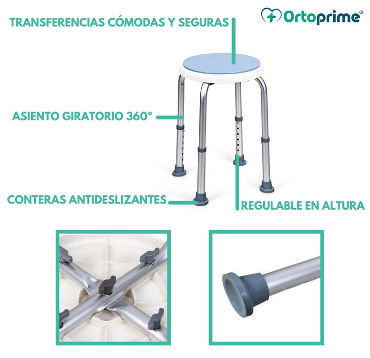 Taburete de Baño Giratorio