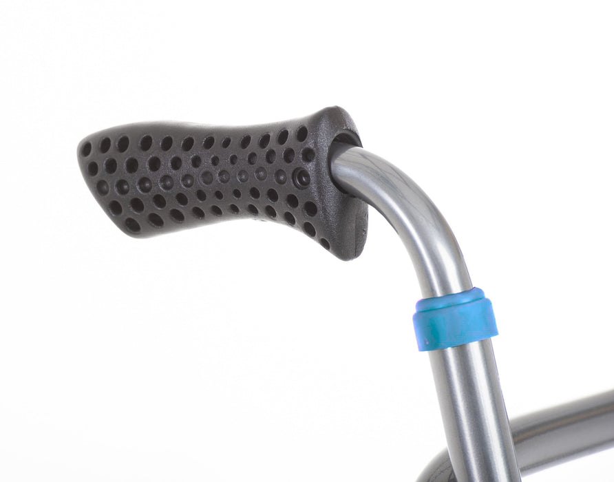 Andador Aluminio Plegable 4 Ruedas Azul