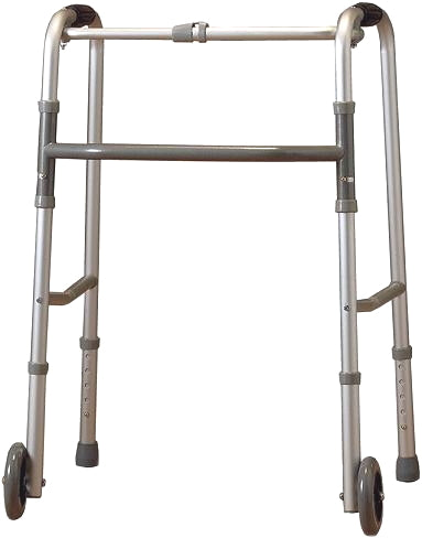 Andador Caminador de Aluminio con Ruedas Ortopédico