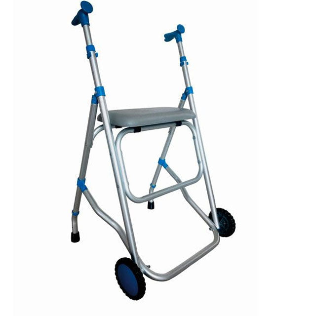 Andador de Aluminio Plegable con Asiento