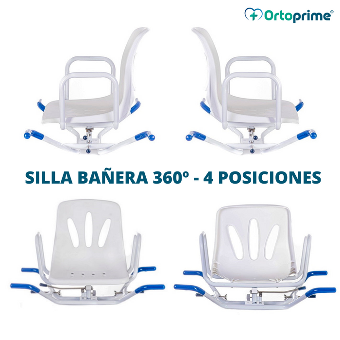 Silla de Bañera Giratoria 360º Confort