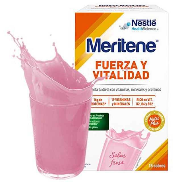 Meritene Batido Multivitamínico de 4 Sabores | 15 Sobres