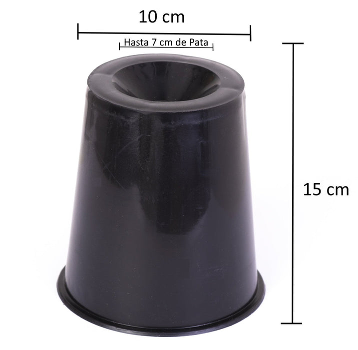 Elevadores Cónicos Muebles y Camas Pack 4 Unidades