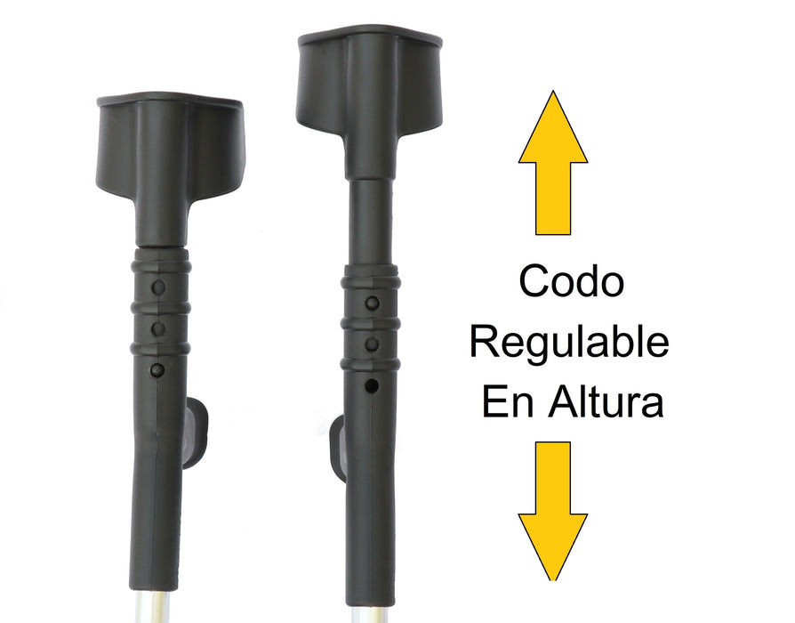 Muletas Adultos Regulables + Contera Ancha - OrtoPrime