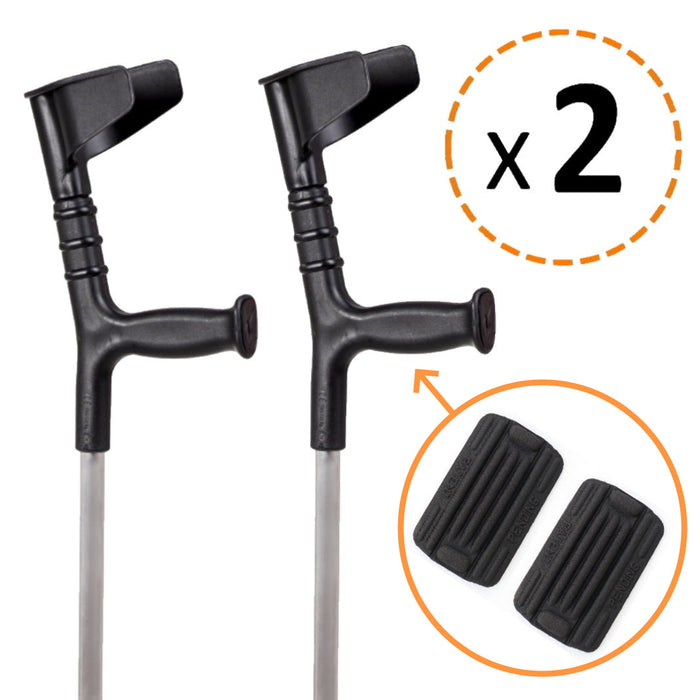 Muletas Adultos Regulables + Almohadillas Adhesivas - OrtoPrime