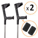 Muletas Adultos Regulables + Almohadillas Adhesivas - OrtoPrime