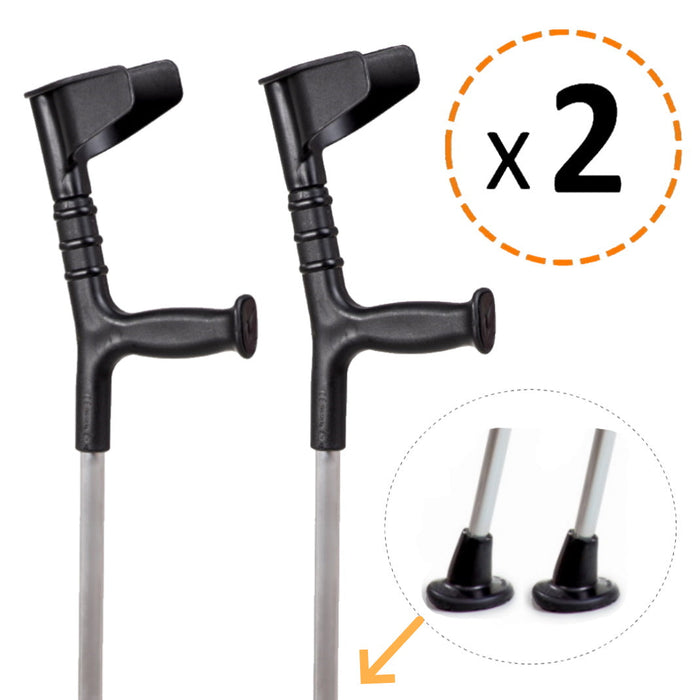 Muletas Adultos Regulables + Contera Ancha - OrtoPrime