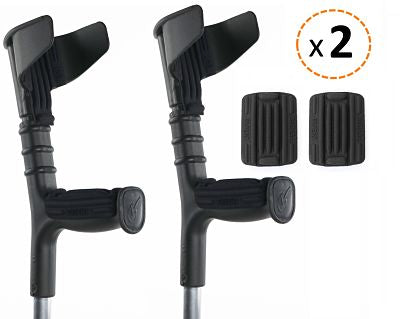 Muletas Adultos Regulables + Almohadillas Adhesivas - OrtoPrime