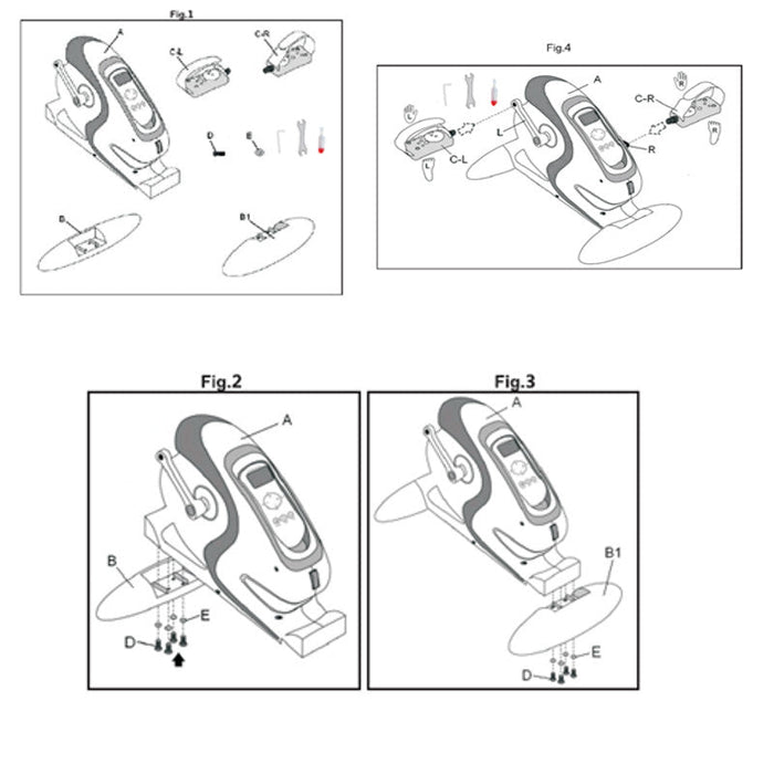 Pedalier Eléctrico y Manual de Rehabilitación para Extremidades