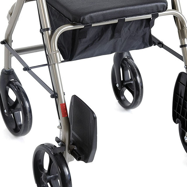 Andador Rollator de Aluminio de Doble Función con Asiento