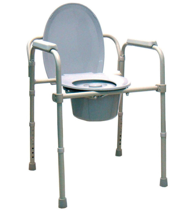 Silla WC con Tapa y Reposabrazos
