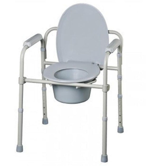 Silla WC con Tapa y Reposabrazos