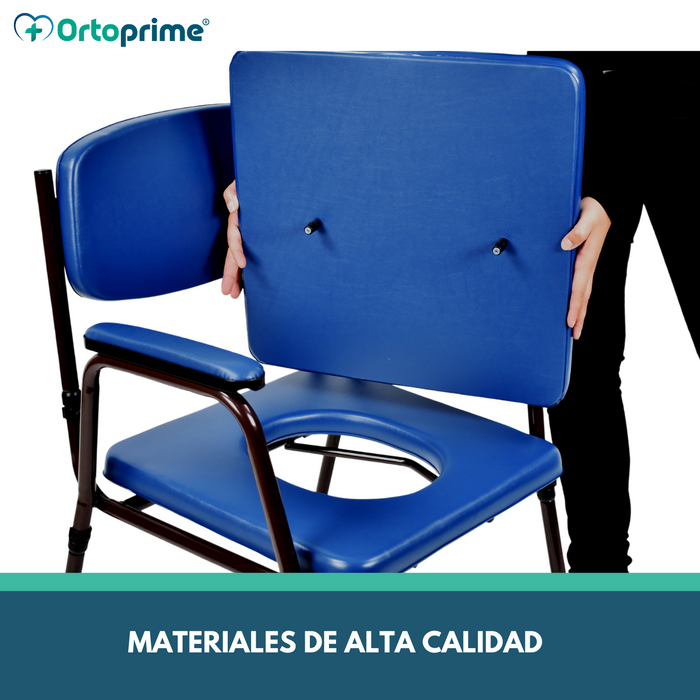 Silla WC Acolchada con Inodoro Portátil